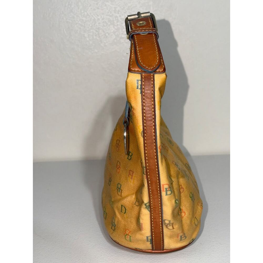 Dooney & Bourke Doodle It Rainbow Monogram Hobo Shoulder Bag S Yellow Womens - Picture 8 of 16
